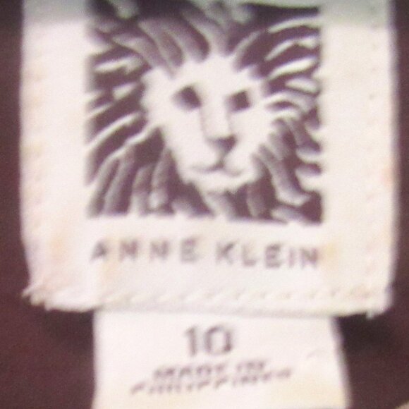 Anne Klein Ruched Brown and Tan Dress, Size 10, Fully Lined,               E1114 - Picture 5 of 6